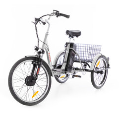 Háromkerekű elektromos kerékpár Tornado ZTECH, ezüst