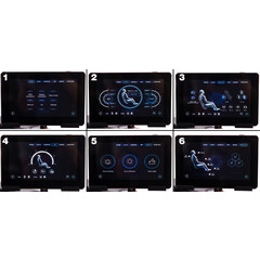 LUX 4D MASSAGER elektromos masszázsfotel, fekete-arany (Újszerű darab)