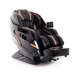 LUX 4D MASSAGER elektromos masszázsfotel, fekete-arany (Újszerű darab)