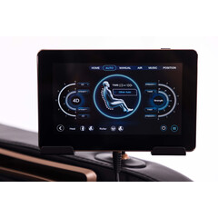 LUX 4D MASSAGER elektromos masszázsfotel, fekete-arany (Újszerű darab)