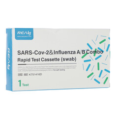 SARS-CoV-2 és influenza A/B kombinált gyorsteszt, 1 db