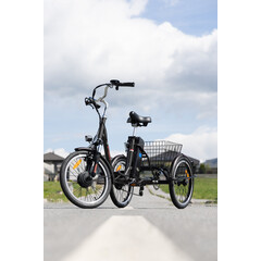 Háromkerekű elektromos kerékpár Tornado ZTECH, fekete (Használt darab)