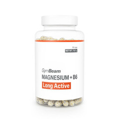 Magnézium + B6 Long Active GymBeam, 90 kapszula