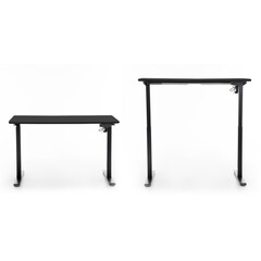 UNIZDRAV állítható magasságú íróasztal 120x60 cm, fekete