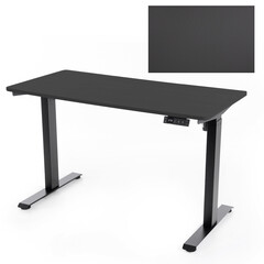 UNIZDRAV állítható magasságú íróasztal 120x60 cm, fekete