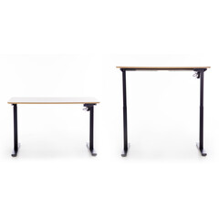 UNIZDRAV állítható magasságú íróasztal 120x60 cm, barna tölgyfa