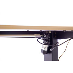 UNIZDRAV állítható magasságú íróasztal 120x60 cm, barna tölgyfa