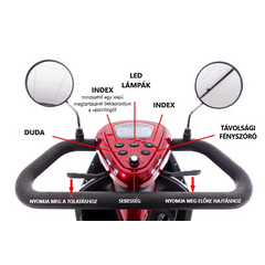 MOBILITY PLUS elektromos scooter - nagy tárhely (Újszerű darab)