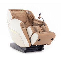 RelaxPro 3D MASSAGER elektromos masszázsfotel, fehér-barna (Használt darab)