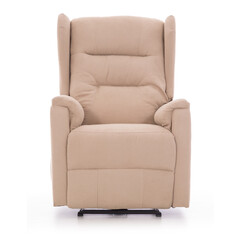 COMFORT relaxációs, dönthető füles fotel masszázs- és fűtésfunkcióval, bézs szövet (Használt darab)