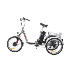 Háromkerekű elektromos kerékpár Tornado ZTECH, ezüst