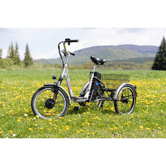 Háromkerekű elektromos kerékpár Tornado ZTECH, ezüst