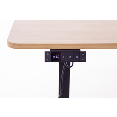 Állítható magasságú sarok íróasztal UNIZDRAV 160×110 cm, barna tölgyfa – jobb oldali kivitel