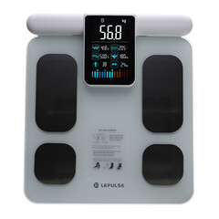 Professzionális SMART mérleg testelemző funkcióval és LED kijelzővel a fogantyún + mobil alkalmazás és Bluetooth (Felbontott darab)