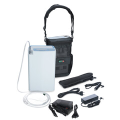 Hordozható oxigénkoncentrátor Venus 6 külső akkumulátorral és orrkanüllel (Használt darab)