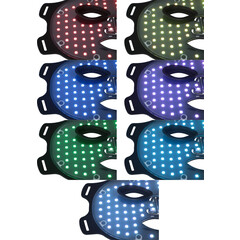LED maszk fényterápiával UNIZDRAV Luxury, fekete