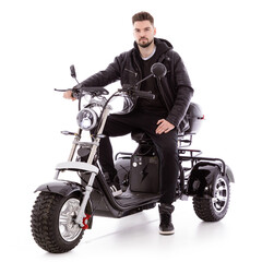 Elektromos Chopper UNIZDRAV PRO háromkerekű - erős 2000 W-os motor (Használt darab)