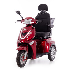 CHAMPION elektromos háromkerekű scooter - 1000 W-os motor, bordó (Használt darab)