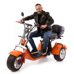 Elektromos Chopper UNIZDRAV EasyRide, narancssárga