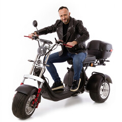Elektromos Chopper UNIZDRAV EasyRide, fekete