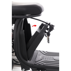 Elektromos Chopper UNIZDRAV EasyRide, fekete