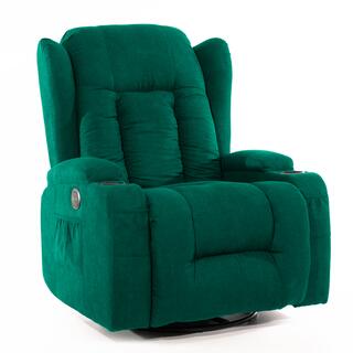 Relaxációs állítható fotel Szövet - smaragdzöld