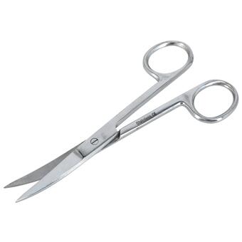 Olló bőrre egyenes/hajlíttott 9cm