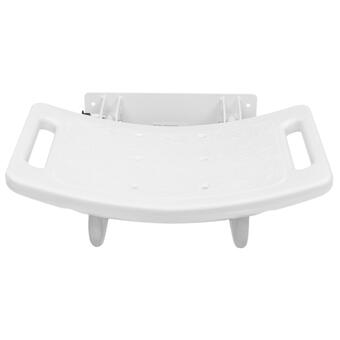 Falra szerelhető, felhajtható tusoló ülőke