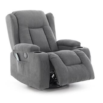 Relaxációs állítható fotel, szövet antracit