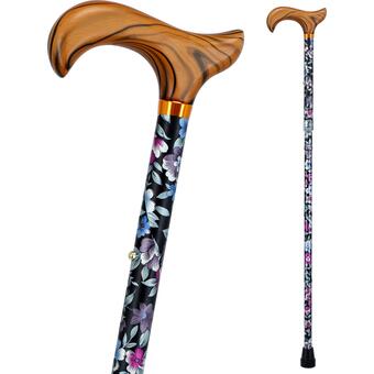 Összecsukható járóbot - virágokkal (84 cm - 94 cm)