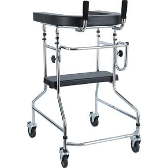 Kerekes járókeret támasztófelülettel és üléssel