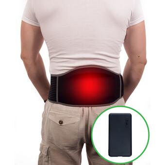USB melegítő öv derék- és alhasi részre 2 az 1-ben, powerbankkal - grafén technológia