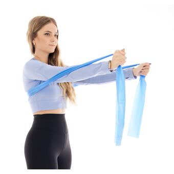 Erősítő gumiszalag edzéshez kék 2 m (5,4 kg - 7,7 kg)