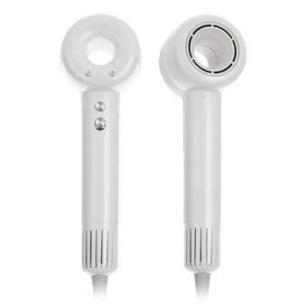 Hajszárító levegőionizátorral, fehér színben