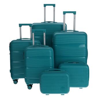 Utazóbőrönd, petrolkék színű