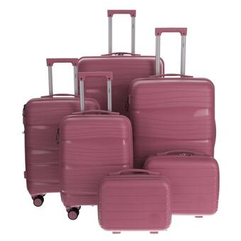 Utazóbőrönd, fáradt rózsaszín