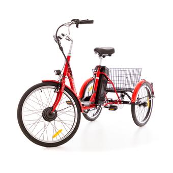 Háromkerekű elektromos kerékpár Tornádo ZTECH, piros