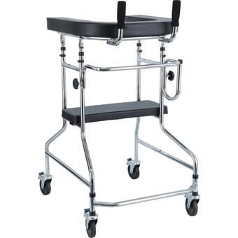 Kerekes járókeret támasztófelülettel és üléssel UNIZDRAV