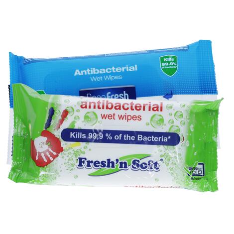 Antibakteriális törlőkendő– 15 db