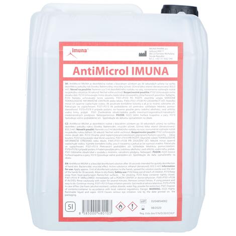 Fertőtlenítő folyadék -  AntiMicrol IMUNA, 5l