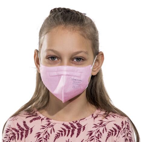 Gyermek FFP2 szájmaszk, rózsaszín