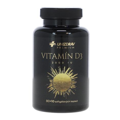 D3-vitamin 2000 IU UNIZDRAV, 80 + 10 kapszula ajándékba