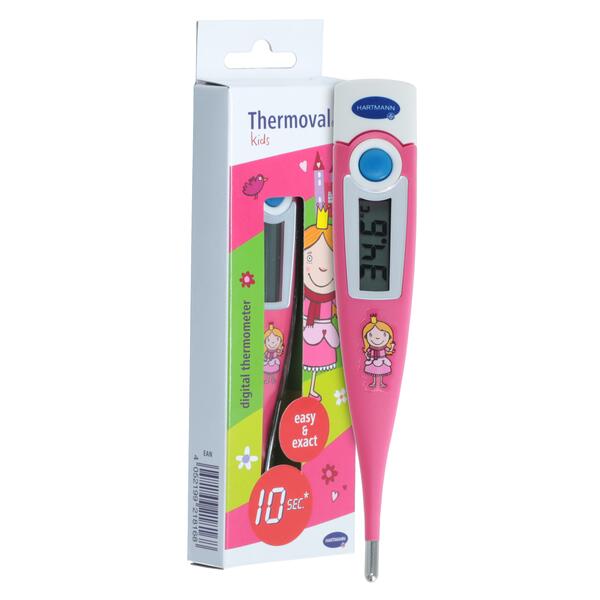 Digitális gyerek hőmérő Thermoval Kids, rózsaszín akciós termékkép 1