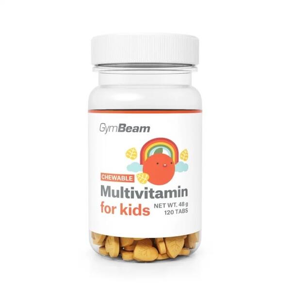 Multivitamin gyerekeknek GymBeam, 120 tabletta