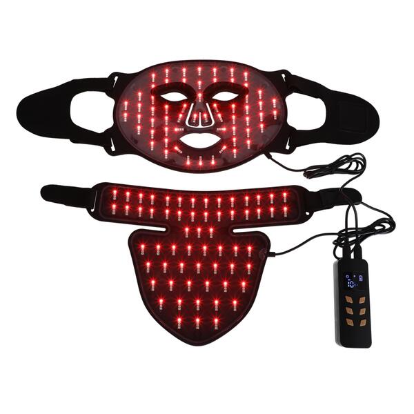 LED maszk fényterápiával és NIR fénnyel az arcra és nyakra termék 2. képe