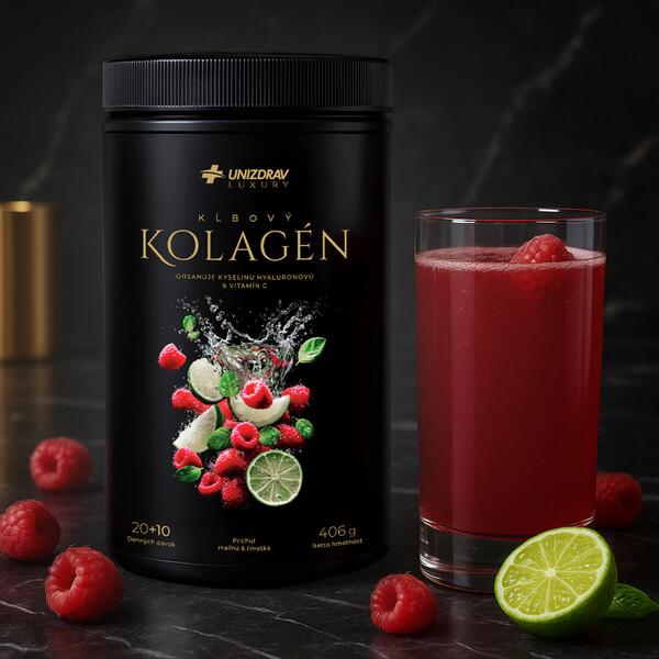 Ízületi Kollagén Unizdrav – Málna & Lime ízben, 20 + 10 adag ajándékba termék 2. képe