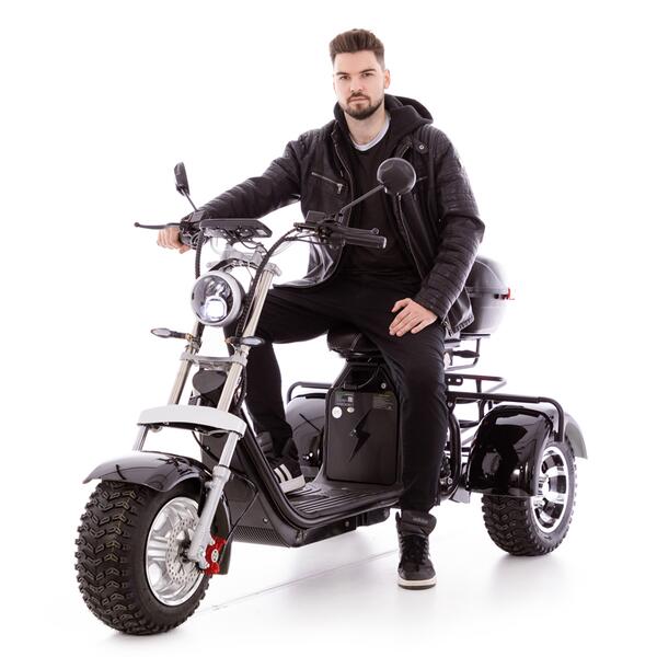 Elektromos Chopper UNIZDRAV PRO háromkerekű - erős 2000 W-os motor akciós termékkép 1