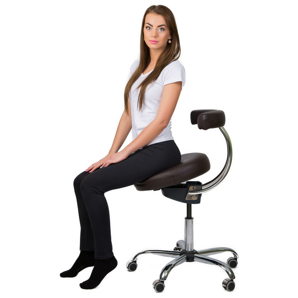 Ergonómikus szék rendelők, ambulanciák részére, fekete termék 2. képe