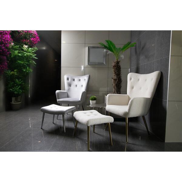Silver Luxury relaxációs fotel lábtartóval termék 2. képe