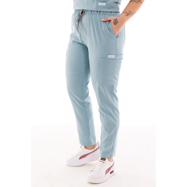 Női egészségügyi munkanadrág Unidress Basic, kék óceán akciós termékkép 1